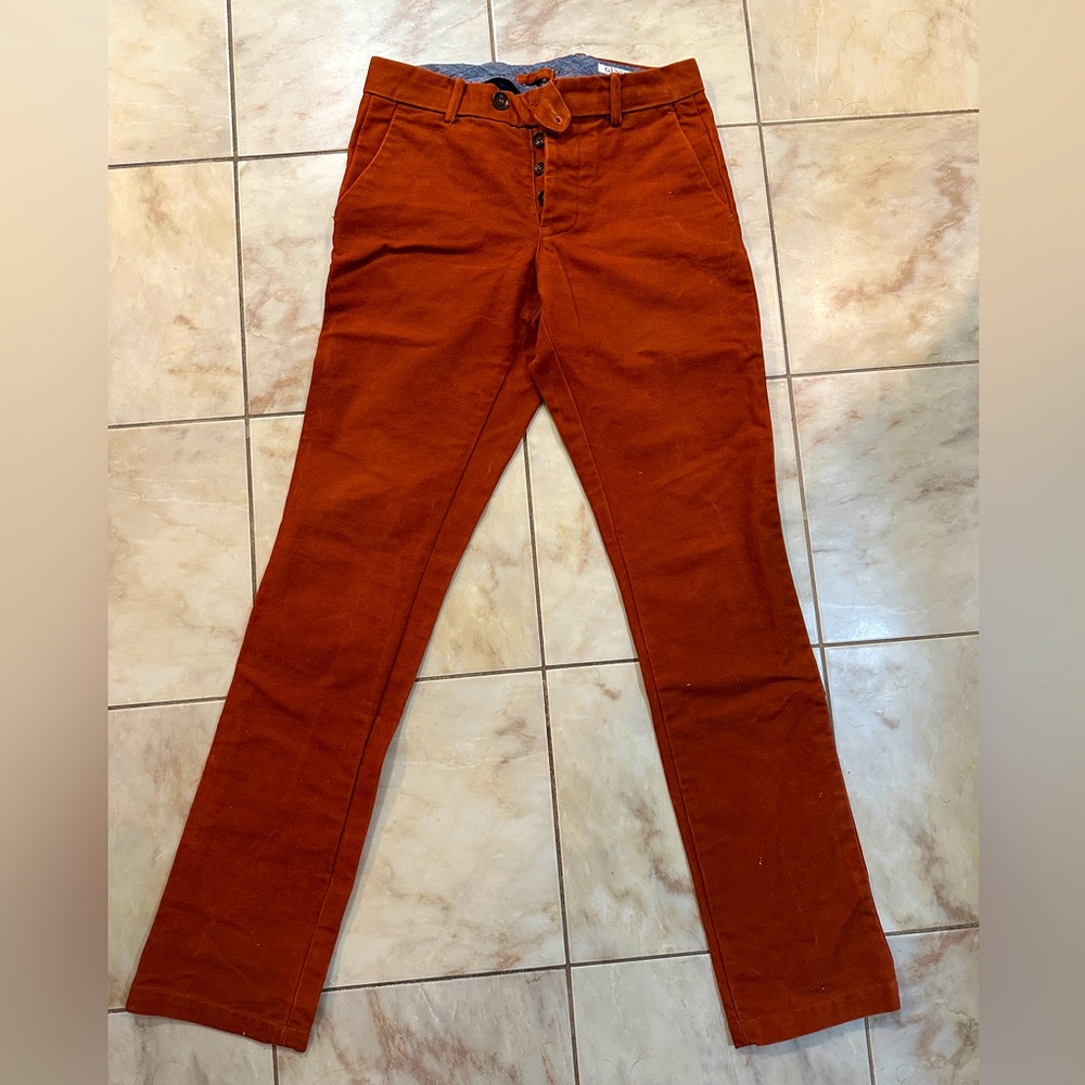Gustin Red Duck Canvas Chinos